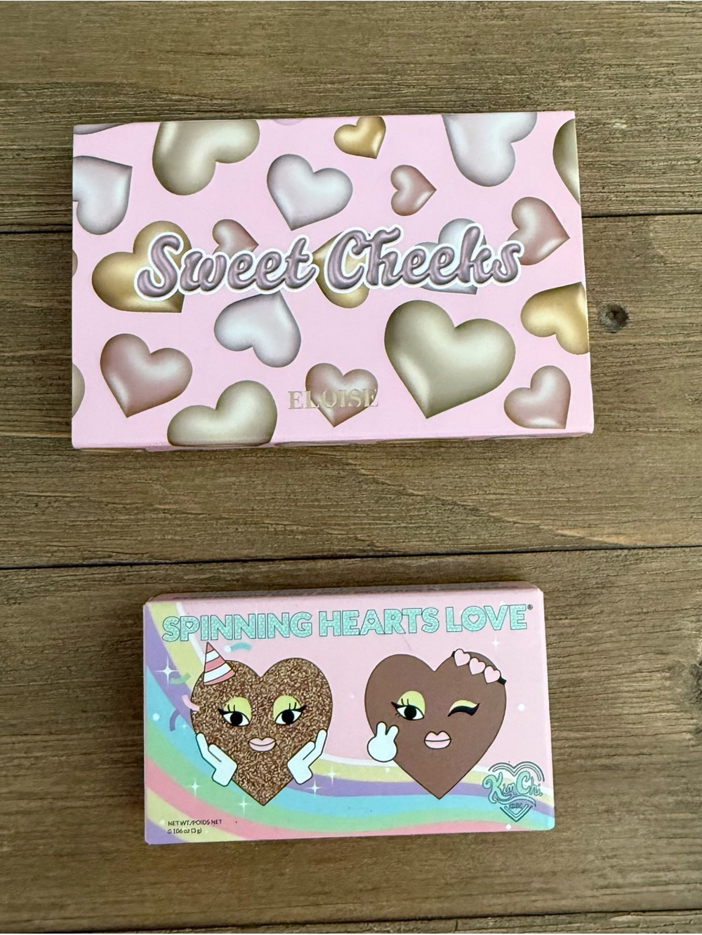 Sweet Cheeks Bronzing Duo & Spinning Hearts Eyeshadow Palette New